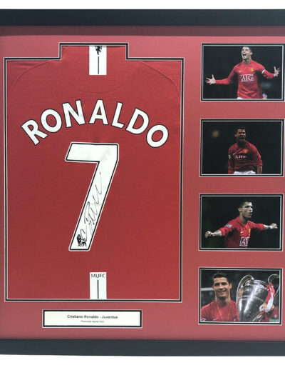 Cristiano Ronaldo Signed Manchester United 2008 Shirt in Deluxe Frame