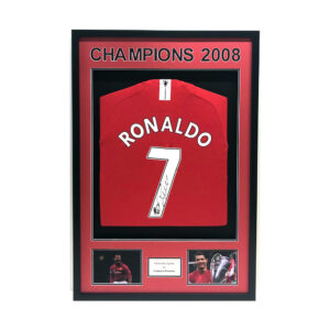 Cristiano Ronaldo Signed Manchester United 2008 Shirt Framed