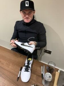 Wayne Rooney Signed Old Trafford Road Sign Framed