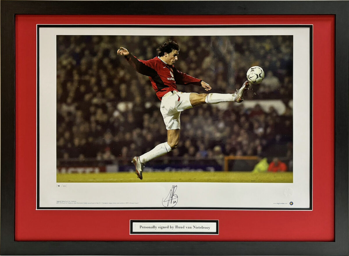 Rudd Van Nistelrooy Personally Signed Photo Framed