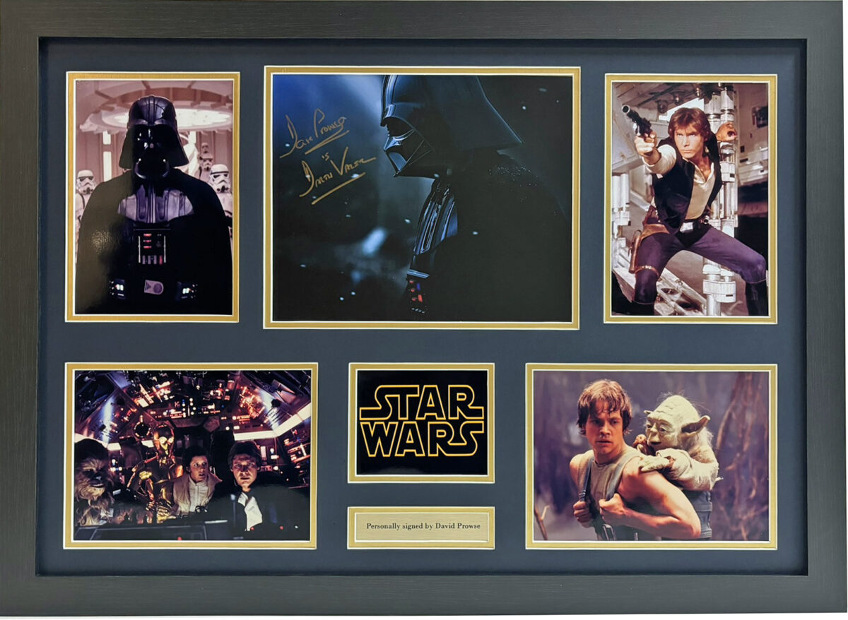David Prowse Signed Star Wars Framed Presentation Image F
