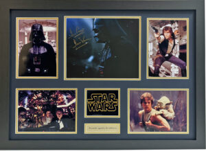 David Prowse Signed Star Wars Picture in Framed Presentation Image F