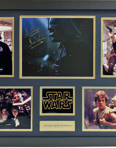 David Prowse Signed Star Wars Picture in Framed Presentation Image F