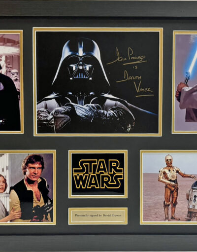 David Prowse Signed Star Wars Framed Presentation Image E