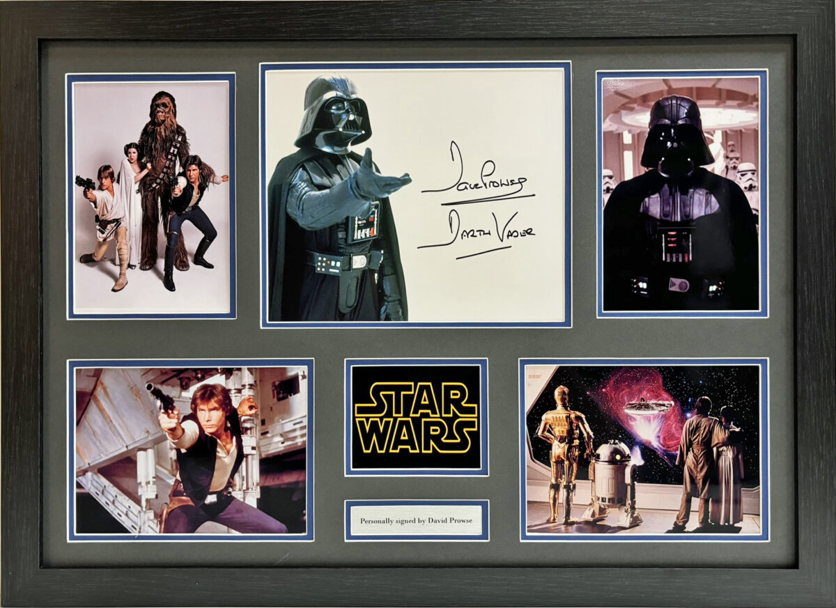 David Prowse Signed Star Wars Framed Presentation Image B