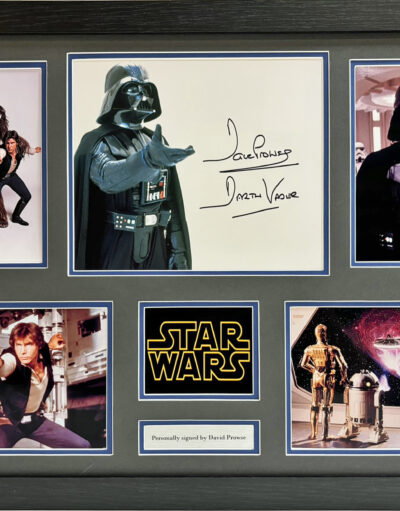 David Prowse Signed Star Wars Framed Presentation Image B