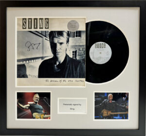 Sting Personally Signed Vinyl Album in Framed Presentation