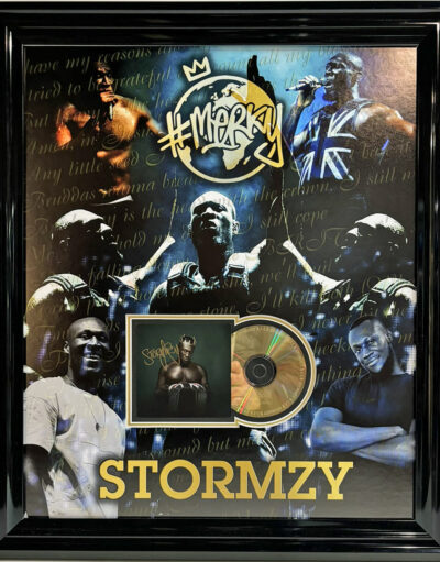 Stormzy Personally Singed CD Cover in Framed Presentation