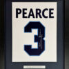 England Euro 1996 Shirt Print personally signed by Stuart Pearce Framed
