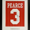 Nottingham Forrest Shirt Print personally signed by Stuart Pearce Framed
