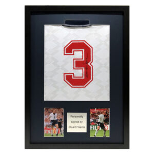 Stuart Pearce Signed England World Cup 1990 Shirt in Classic Frame