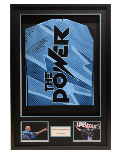 Phil The Power Taylor Signed Shirt Framed