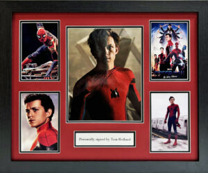 Tom Holland Personally Signed Marvel Spiderman Framed Presentation