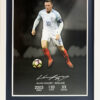 Wayne Rooney Signed England Career Stats Presentation Framed