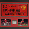 Wayne Rooney Signed Old Trafford Road Sign Framed