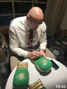 Tyson Fury Signed The Gypsy King Boxing Glove