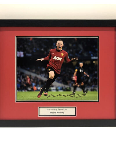 Wayne Rooney Signed Photo Framed