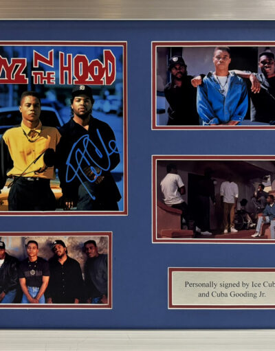 Boyz in The Hood Framed Presentation Signed by Ice Cube/Cuba Golding Jr