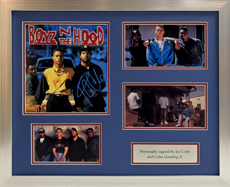 Boyz in The Hood Framed Presentation Signed by Ice Cube/Cuba Golding Jr
