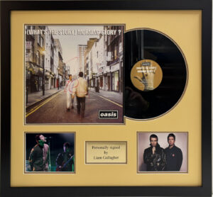 Liam Gallagher Signed Oasis Vinyl Album Framed