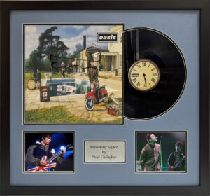 Noel Gallagher Signed Oasis Vinyl Album Framed
