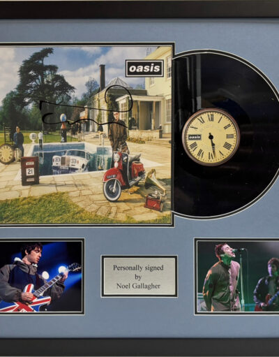 Noel Gallagher Signed Oasis Vinyl Album Framed