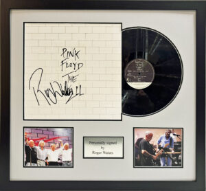 Roger Waters Personally Signed Pink Floyd The Wall Vinyl Album Framed
