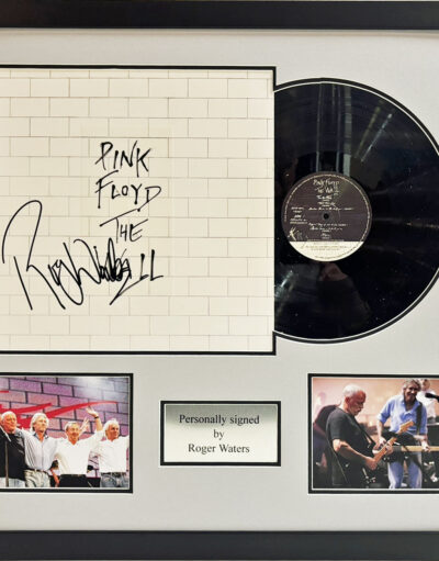 Roger Waters Personally Signed Pink Floyd The Wall Vinyl Album Framed