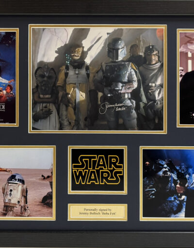 Jeremy Bulloch Bobba Fett Signed Star Wars Framed Presentation