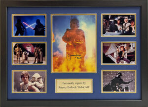 Jeremy Bulloch Bobba Fett Signed Star Wars Framed Presentation