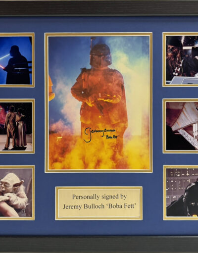 Jeremy Bulloch Bobba Fett Signed Star Wars Framed Presentation