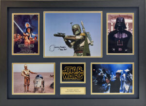 Jeremy Bulloch Bobba Fett Signed Star Wars Framed Presentation