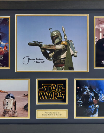 Jeremy Bulloch Bobba Fett Signed Star Wars Framed Presentation