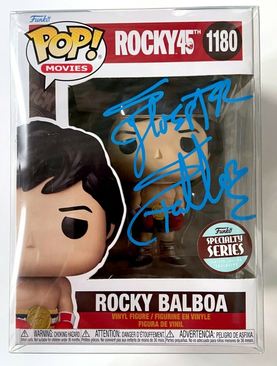 Sylvester Stallone signed Rocky Funko Pop