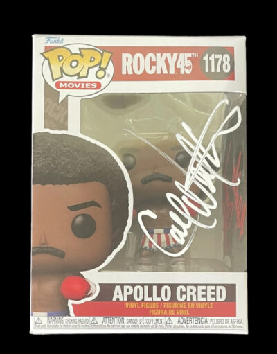 Carl Weathers signed Rocky Funko Pop