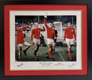 England 1966 World Cup Signed Photo – Hurst, Peters & Stiles