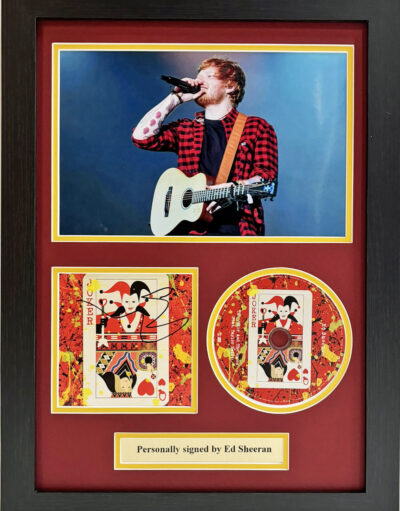 Ed Sheeran Signed The Joker CD Cover in Framed Presentation