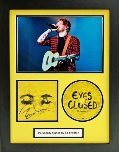 Ed Sheeran Signed The Joker CD Cover in Framed Presentation