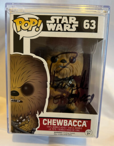 Peter Meyhew Signed Star Wars Chewbacca Funko Pop