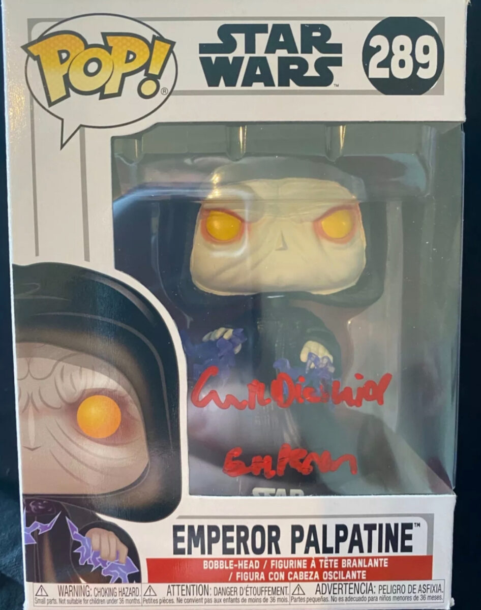 Ian Mcdiarmid Signed Emperor Palpatine Star Wars Funko