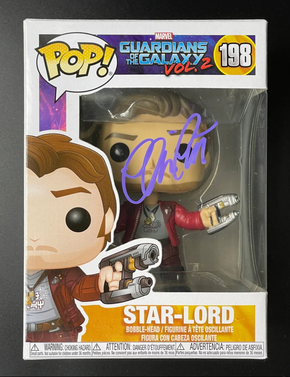 Chris Pratt Signed Marvel Guardians of the Galaxy Funko Pop