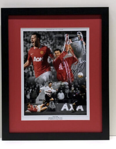 Ryan Giggs Signed Manchester United Framed Presentation