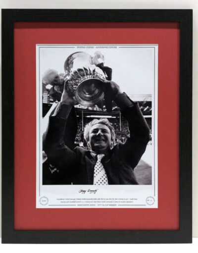 Tommy Docherty Signed Manchester United Photo Framed