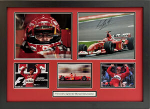 Michael Schumacher Signed Photo in Framed Presentation