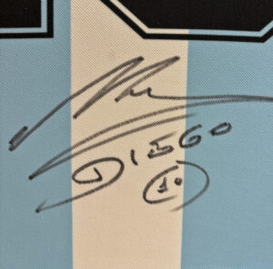 Diego Maradona Signed Argentina Shirt – A Masterpiece of Football History Framed