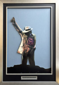 Michael Jackson Moonwalker Promotional Board – Personally Signed Framed
