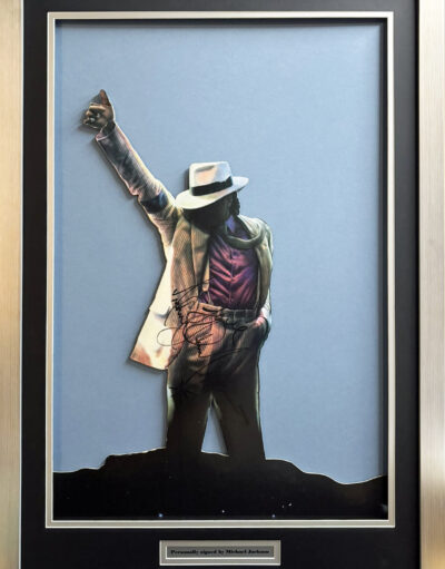 Michael Jackson Moonwalker Promotional Board – Personally Signed Framed
