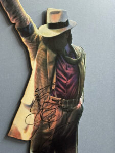Michael Jackson Moonwalker Promotional Board – Personally Signed Framed
