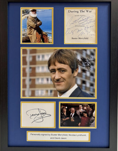 Only Fools & Horses Presentation Signed by David Jason, Nicholas Lyndhurst & Buster Merryfield Framed
