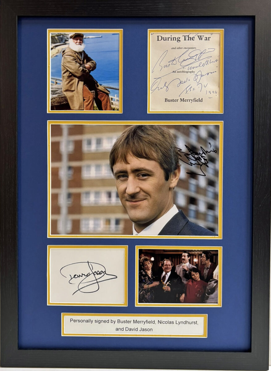 Only Fools & Horses Presentation Signed by David Jason, Nicholas Lyndhurst & Buster Merryfield Framed